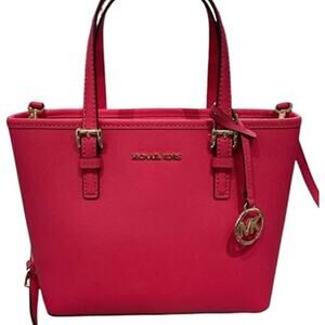 NWT Michael Kors Womens XS Carry All Jet Set Travel Womens Tote Pink